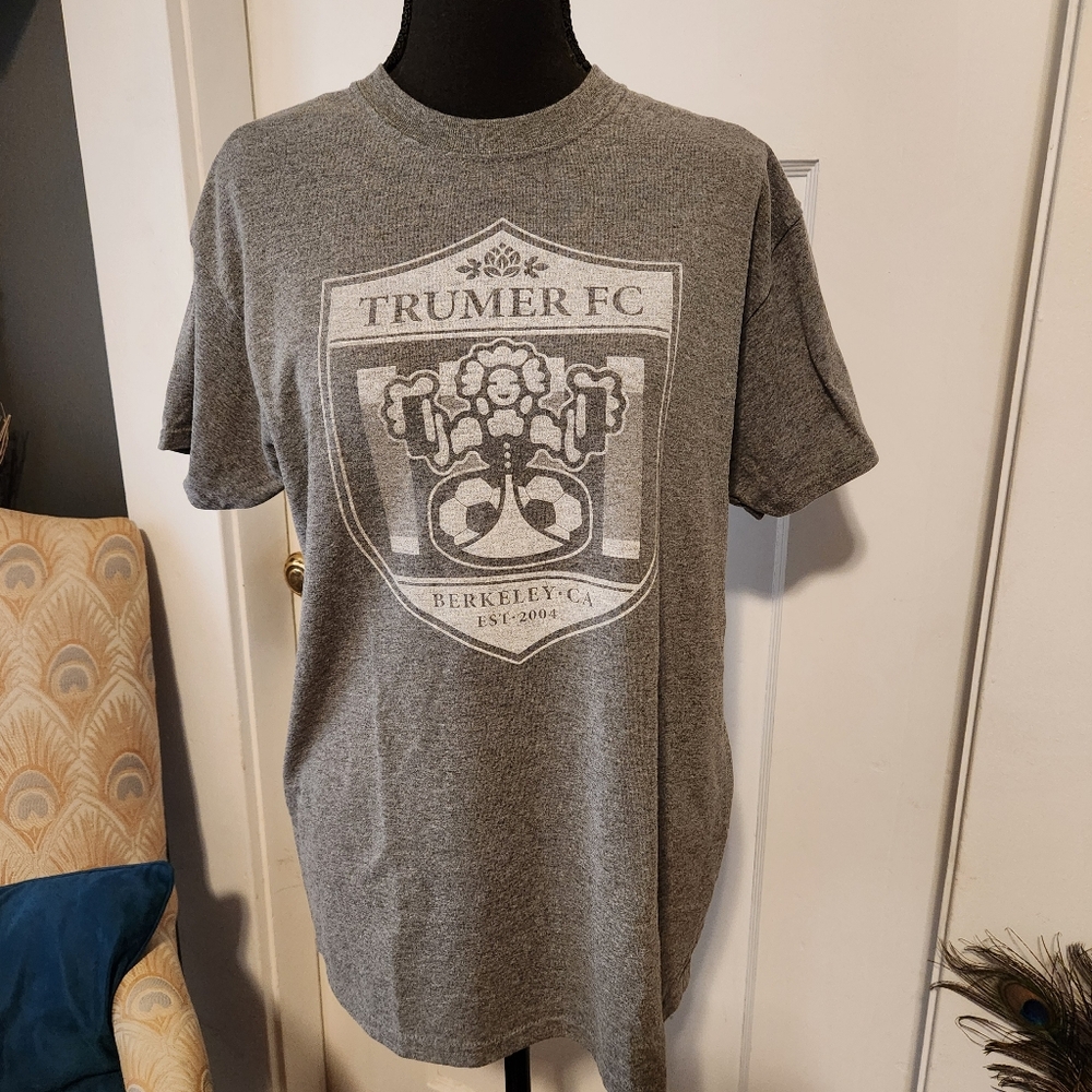 Trumer Gray Graphic Crew Neck Tee